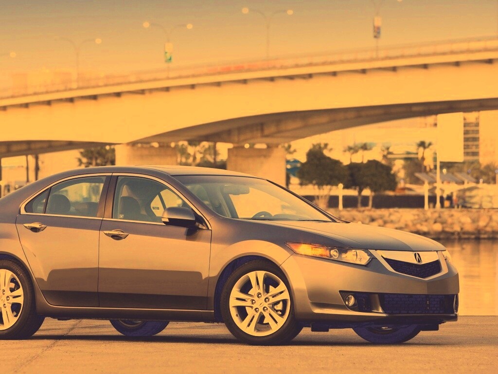 Acura на фоне моста обои