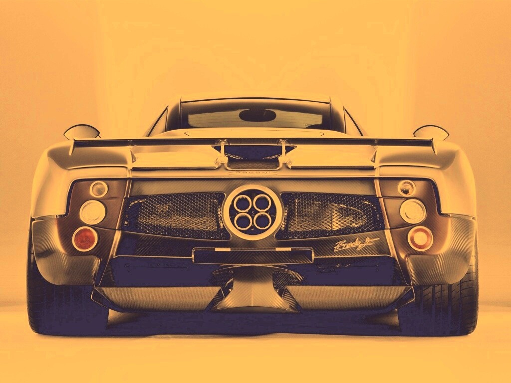 Pagani Zonda сзади обои