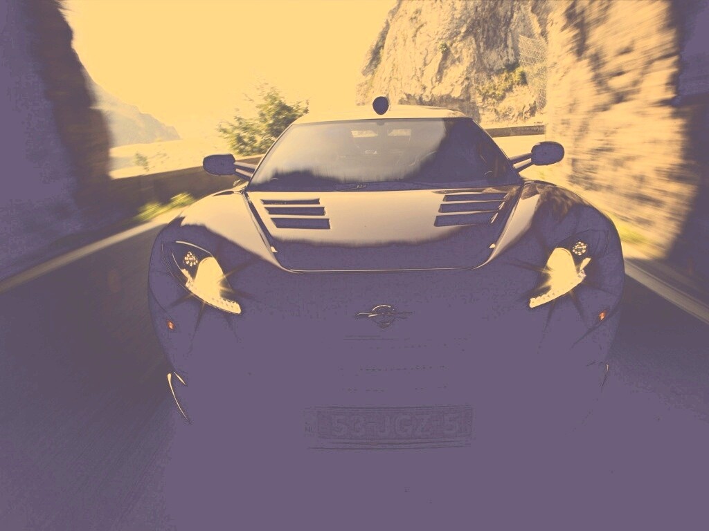 Машина въезжает в тоннель обои