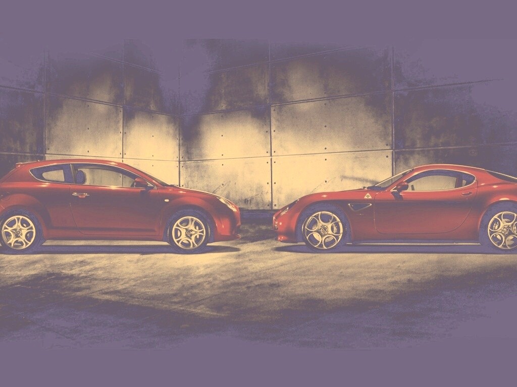 Два альфа ромео с разными кузовами обои