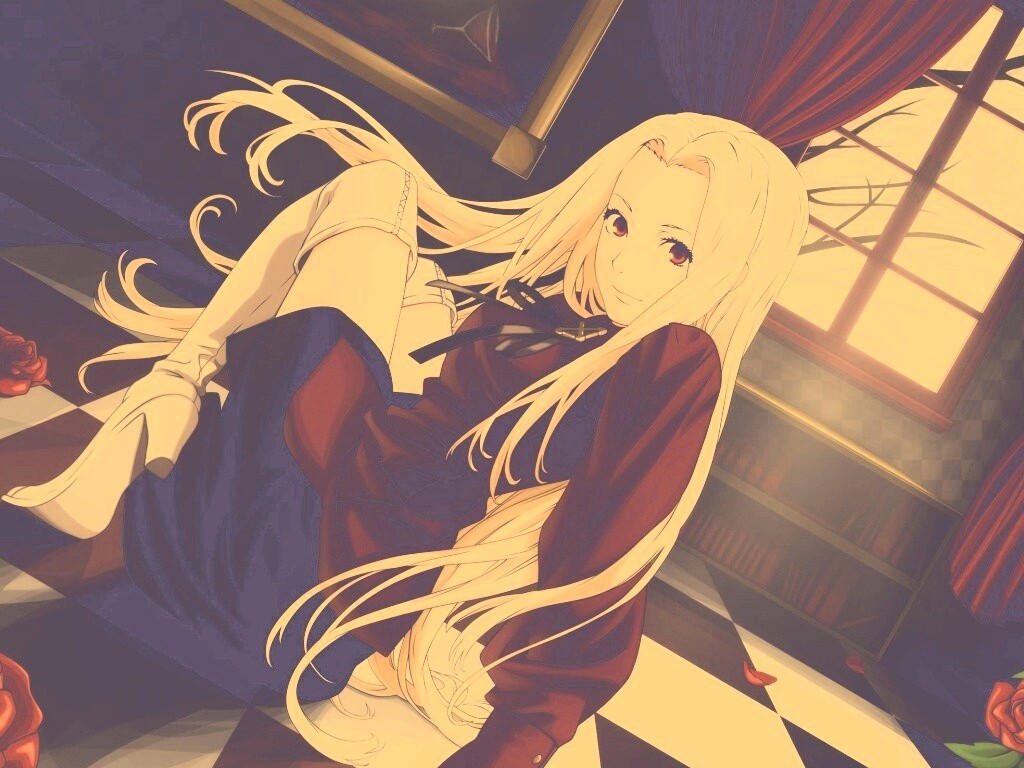 Блондинка в белых сапогах обои