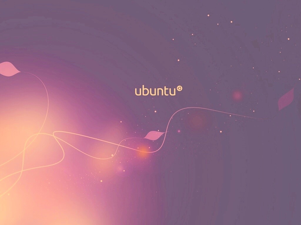 Сиреневые обои Ubuntu обои