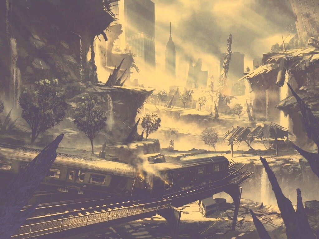 Развалины Нью-Йорка обои