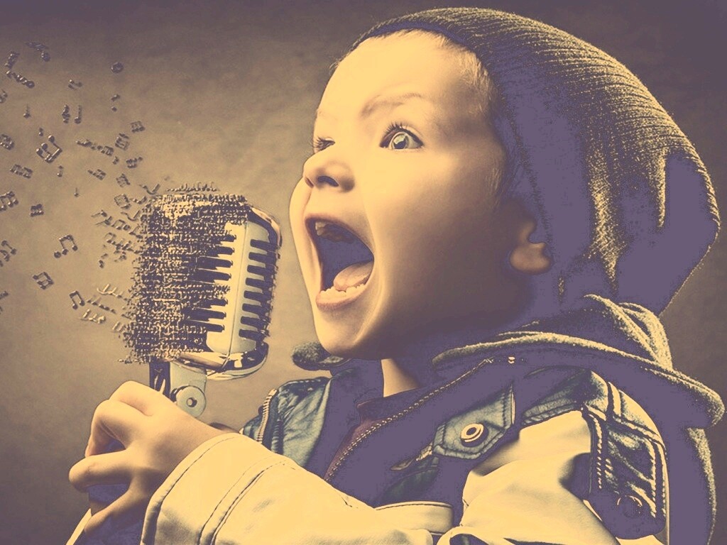 Экспрессивный певец обои