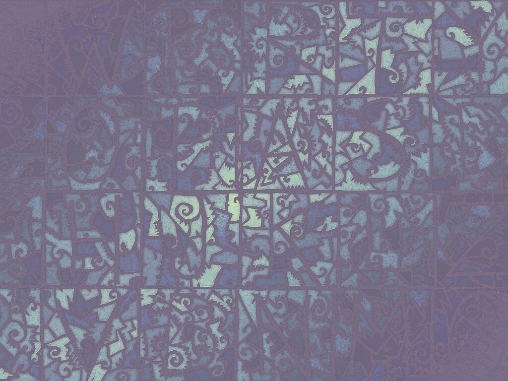 Витражные буквы обои