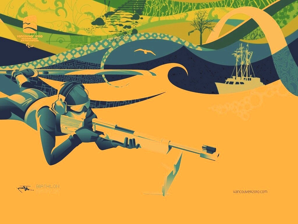 Олимпиада в Ванкувере 2010: Биатлон обои