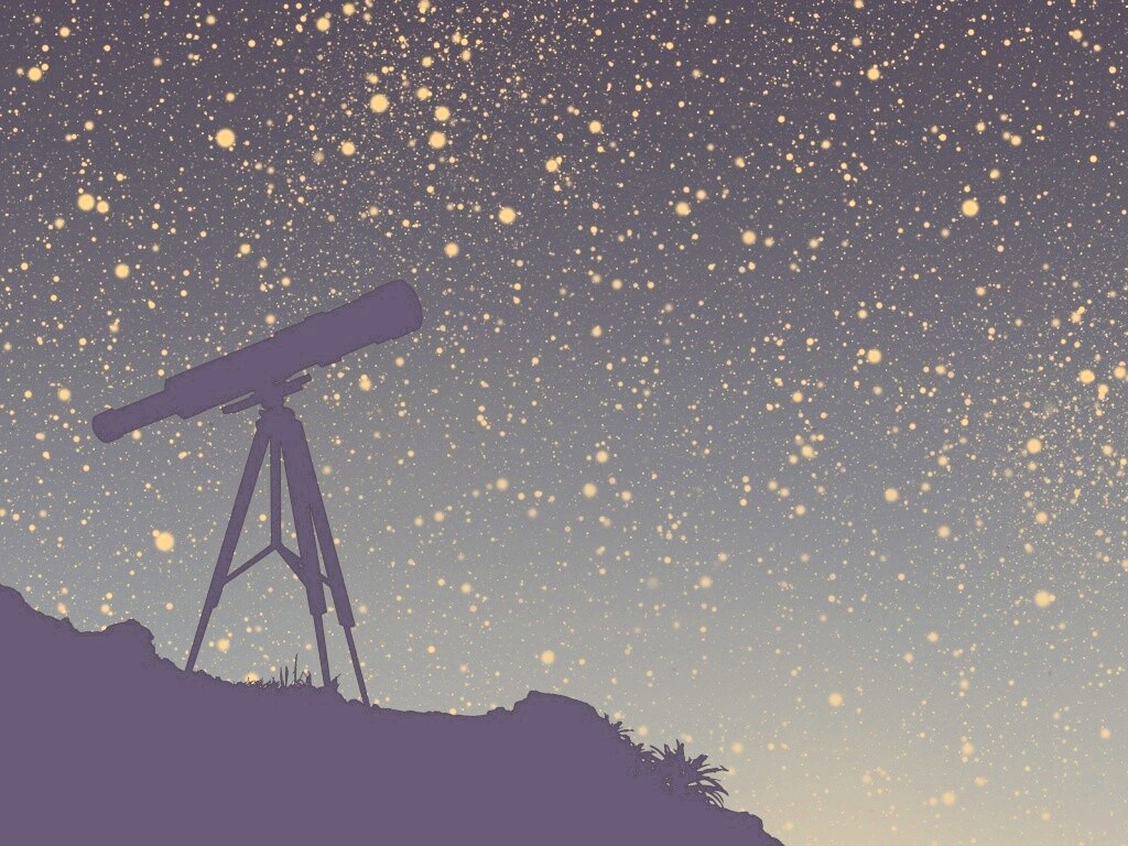 Посмотри в звёздное небо обои