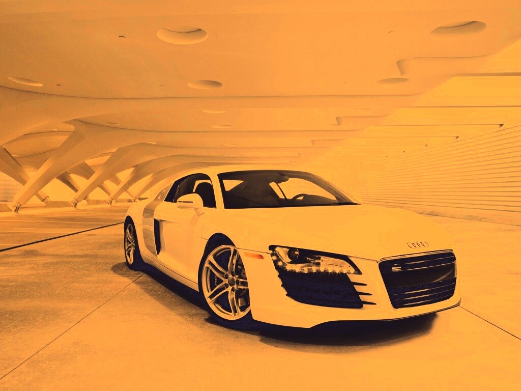 Белый Ауди обои