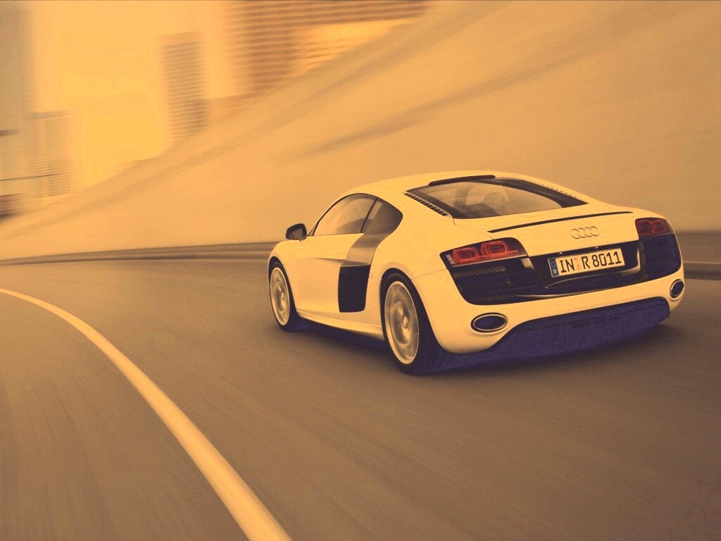 Ауди вид сзади обои