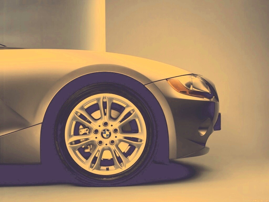 Переднее колесо автомобиля БМВ обои