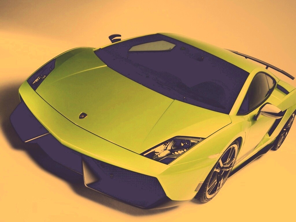 Зеленый Ламбо обои