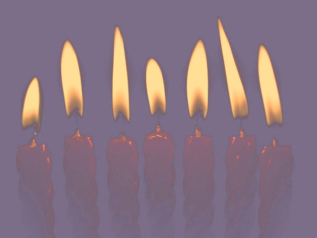 Красные свечи обои