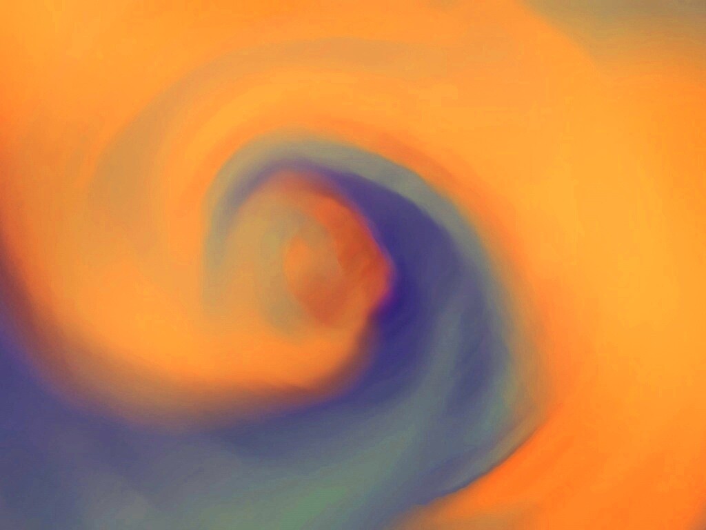 Жёлто-синие завихрения обои