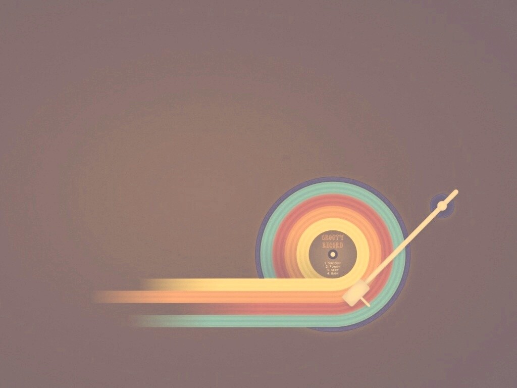 Пластинка в стиле минимализма обои