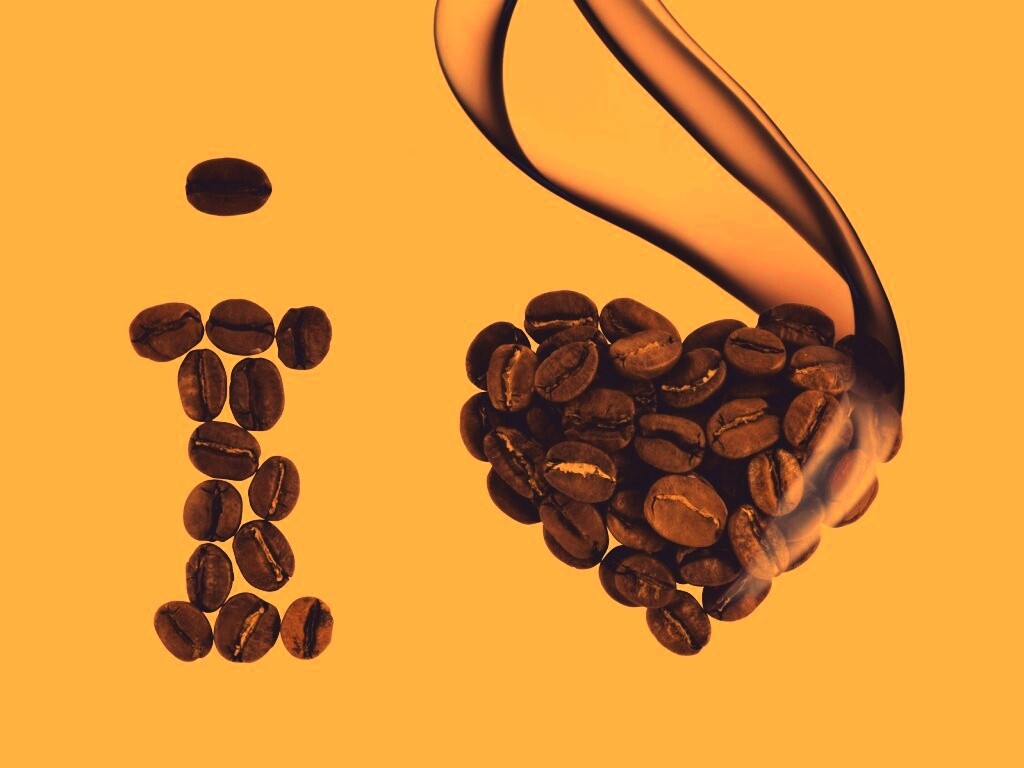 I love кофе обои