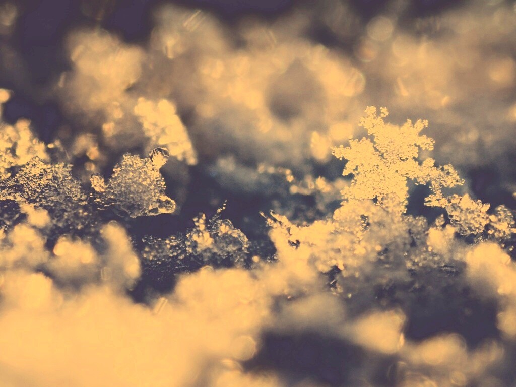 Макро фото снега обои