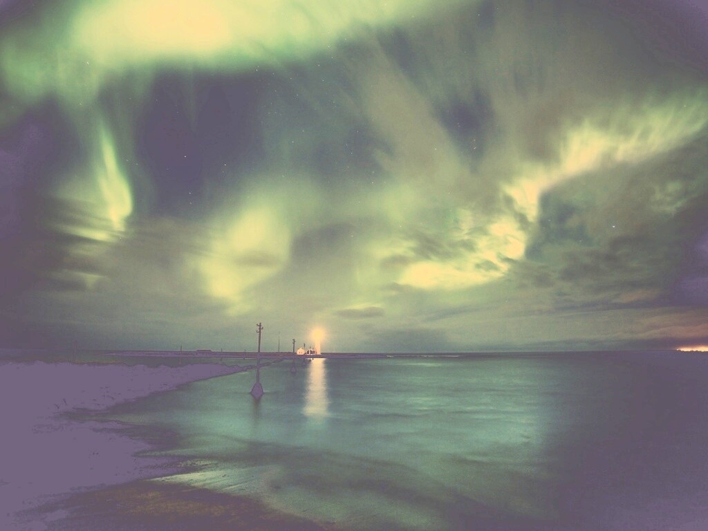 Ночь на севере обои