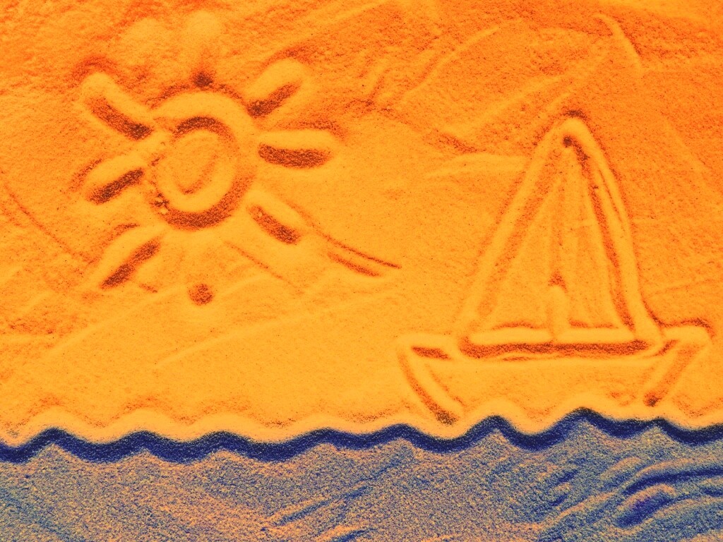 Рисунки на песке обои