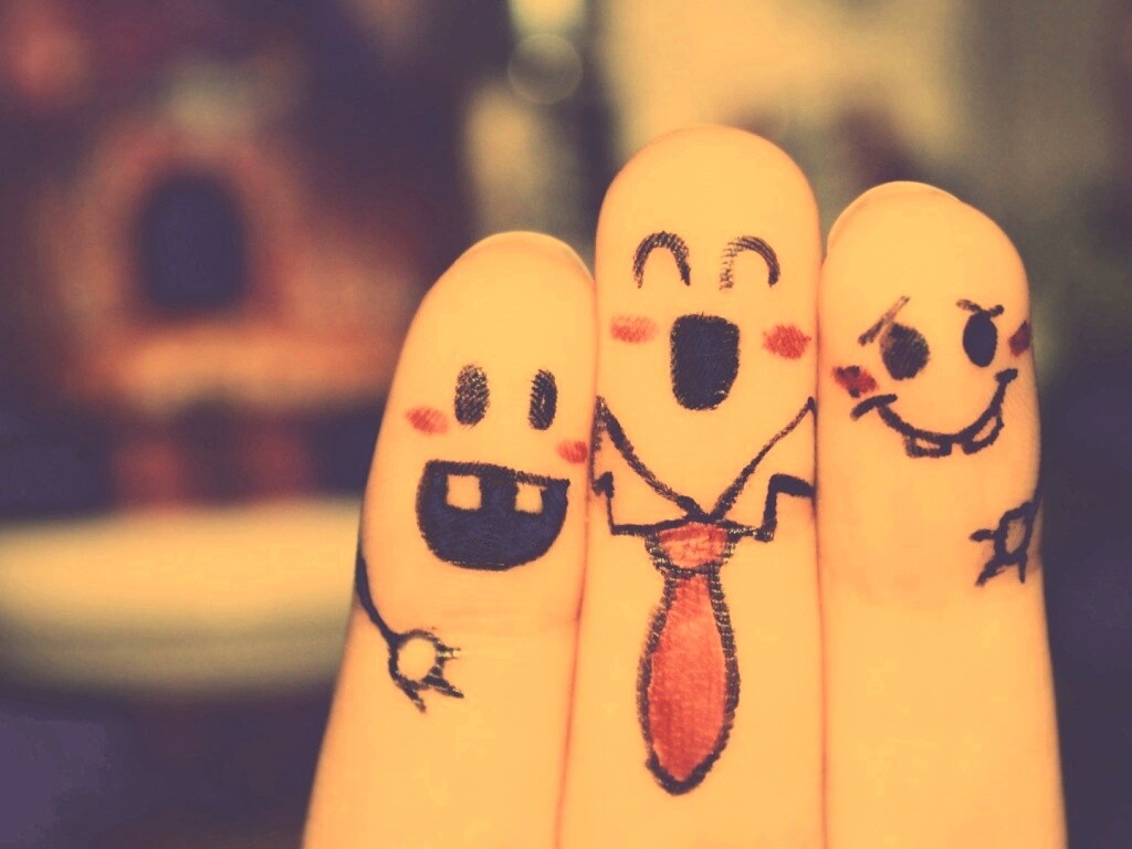 Пальцы-друзья обои