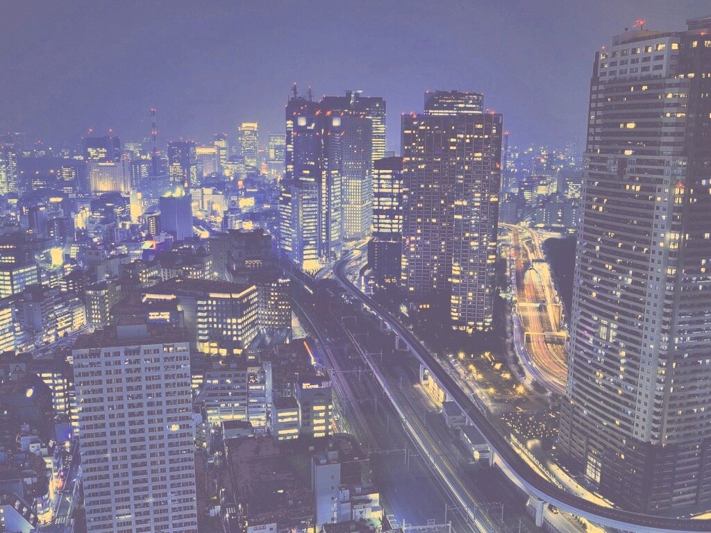 Ночной город обои