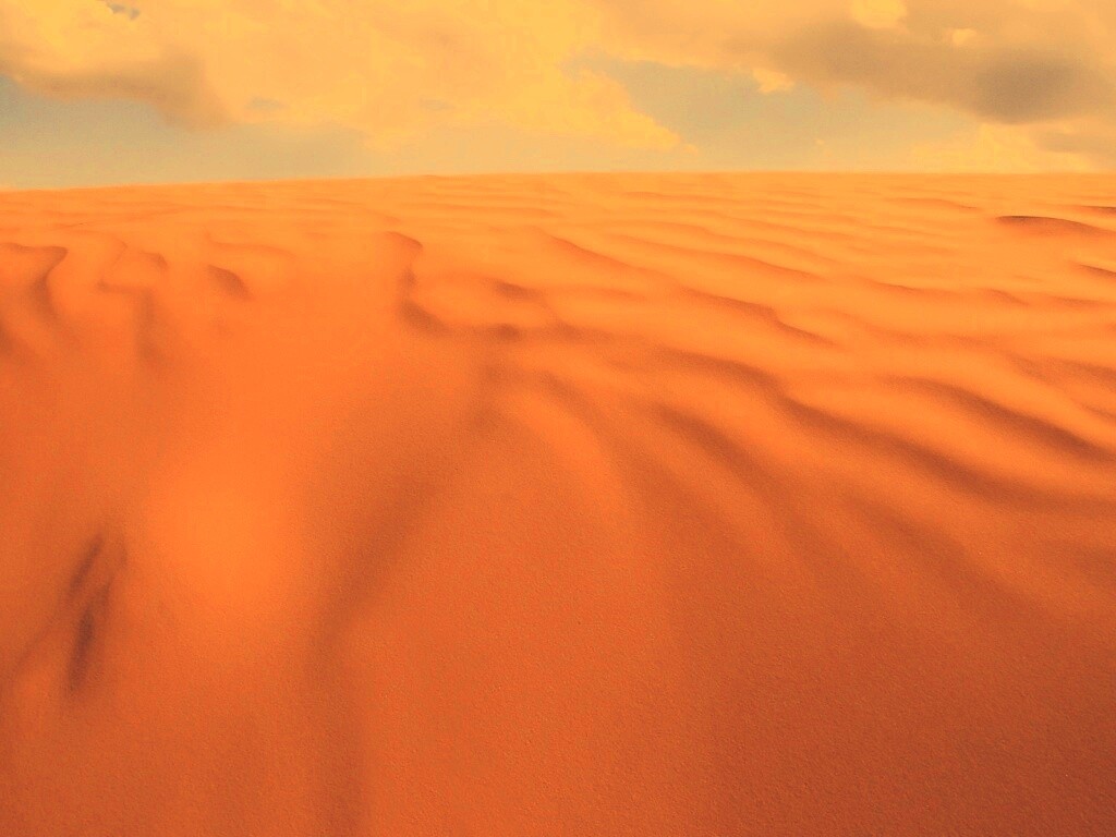 Оранжевые пески пустыни обои