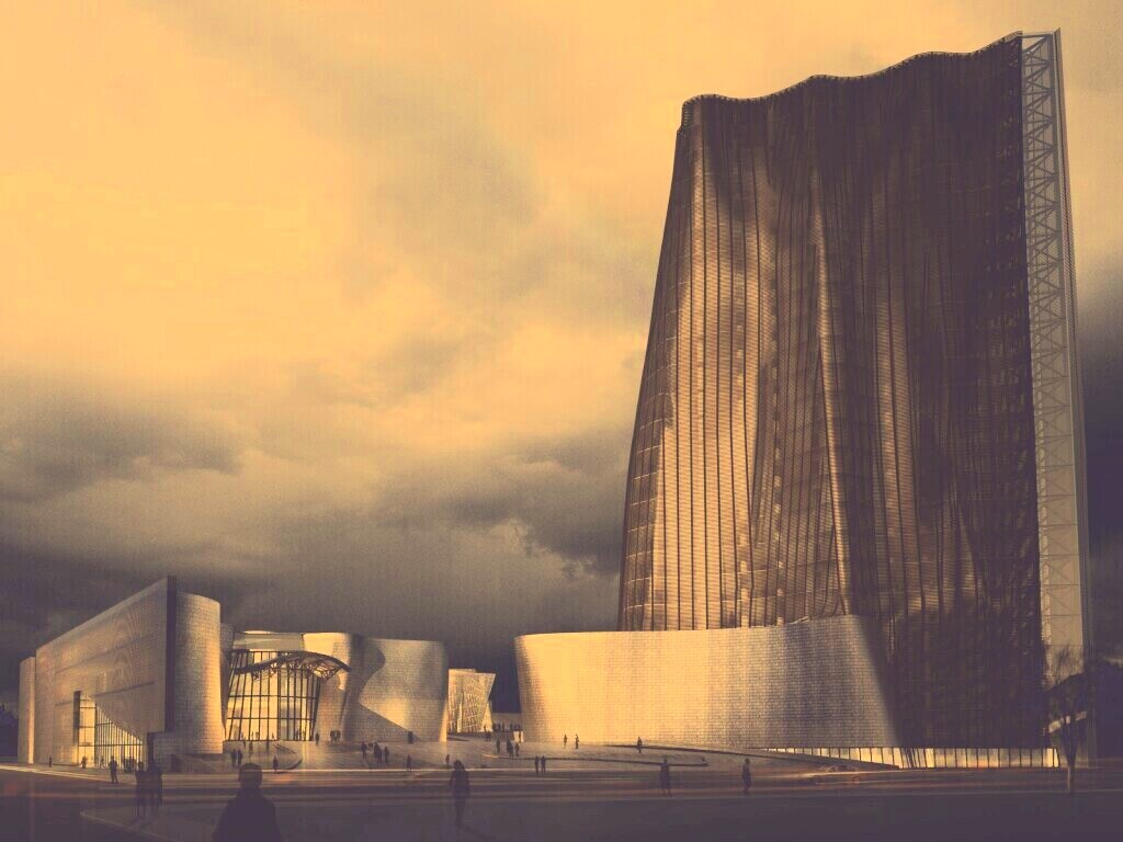 Здание обои