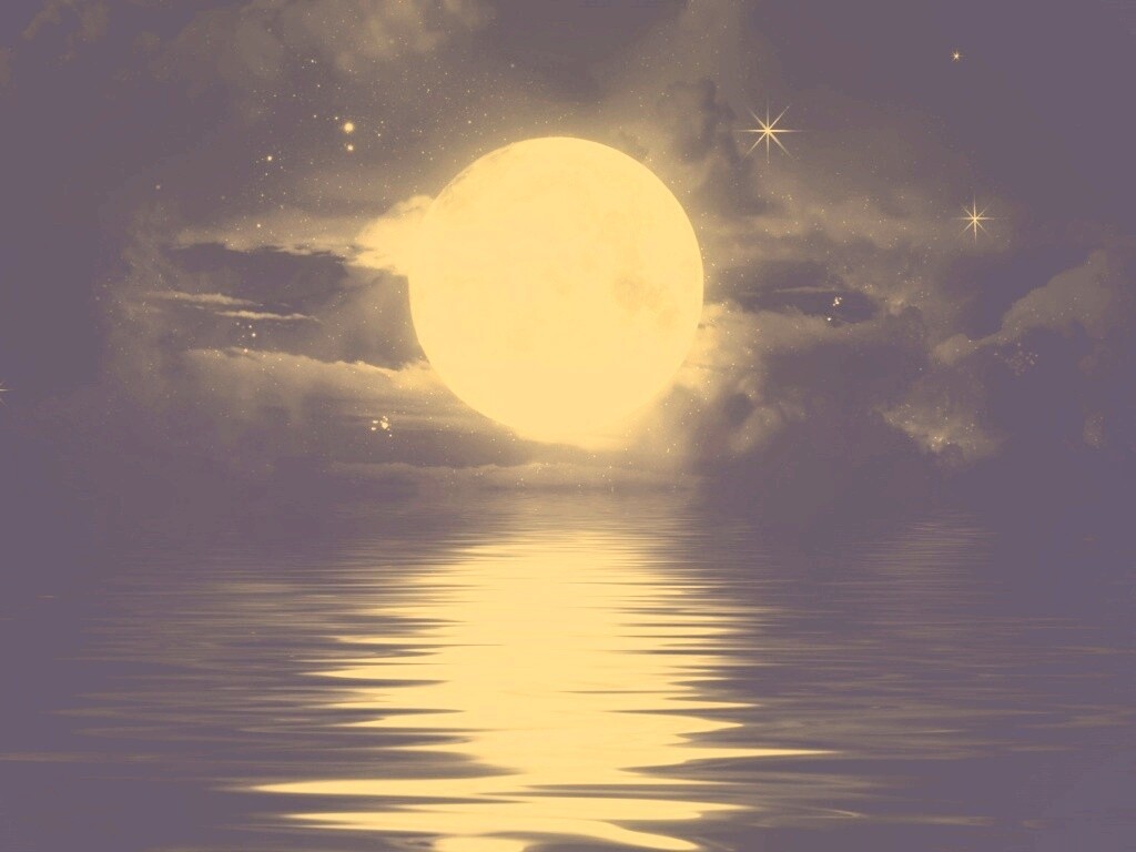 Огромная луна обои