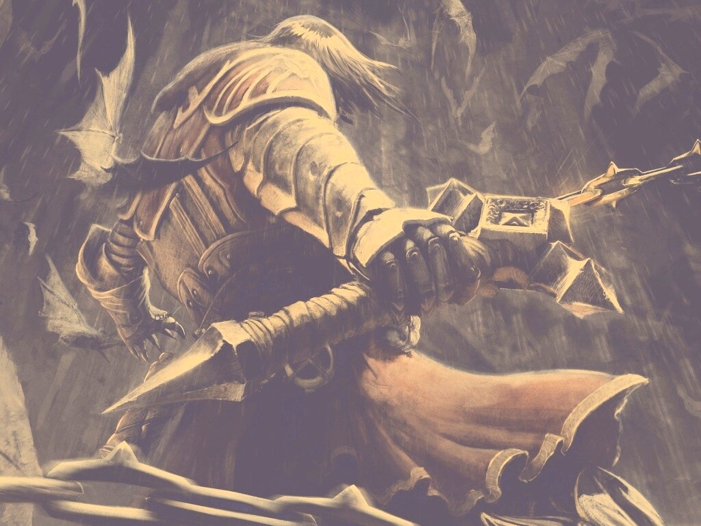 Воин с булавой обои