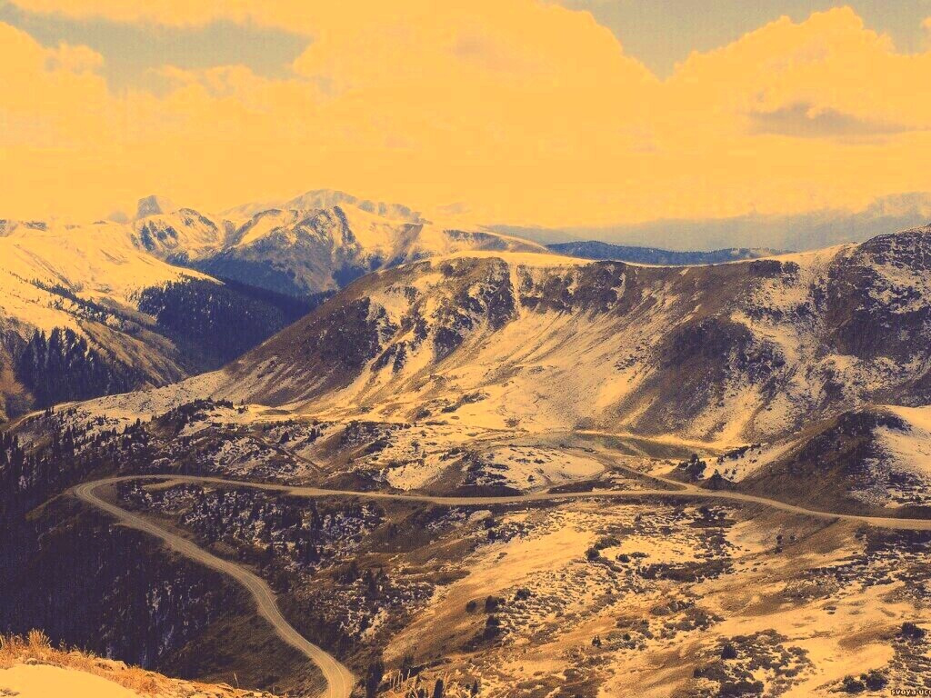 Горная дорога обои