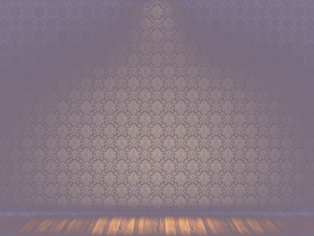 Комната с узорными обоями обои