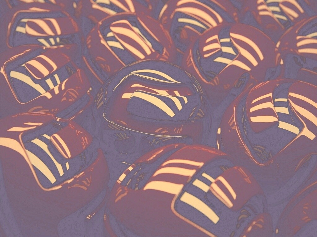 Красные объемные шарики обои