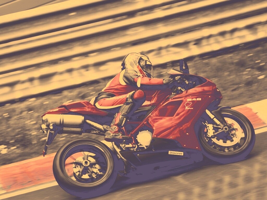 Красный мотоцикл обои