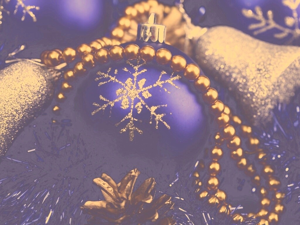 Новогодние украшения для елки обои