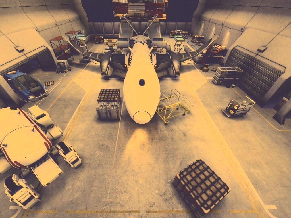 Ангар из игры Brink обои