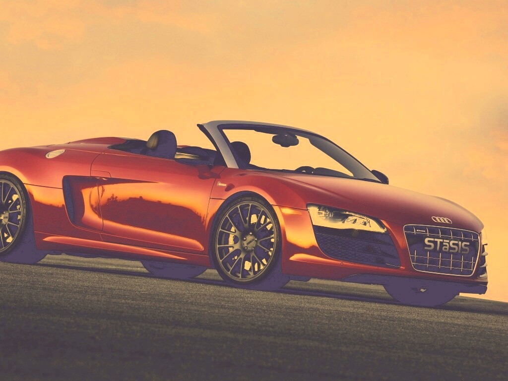 Красная Audi обои