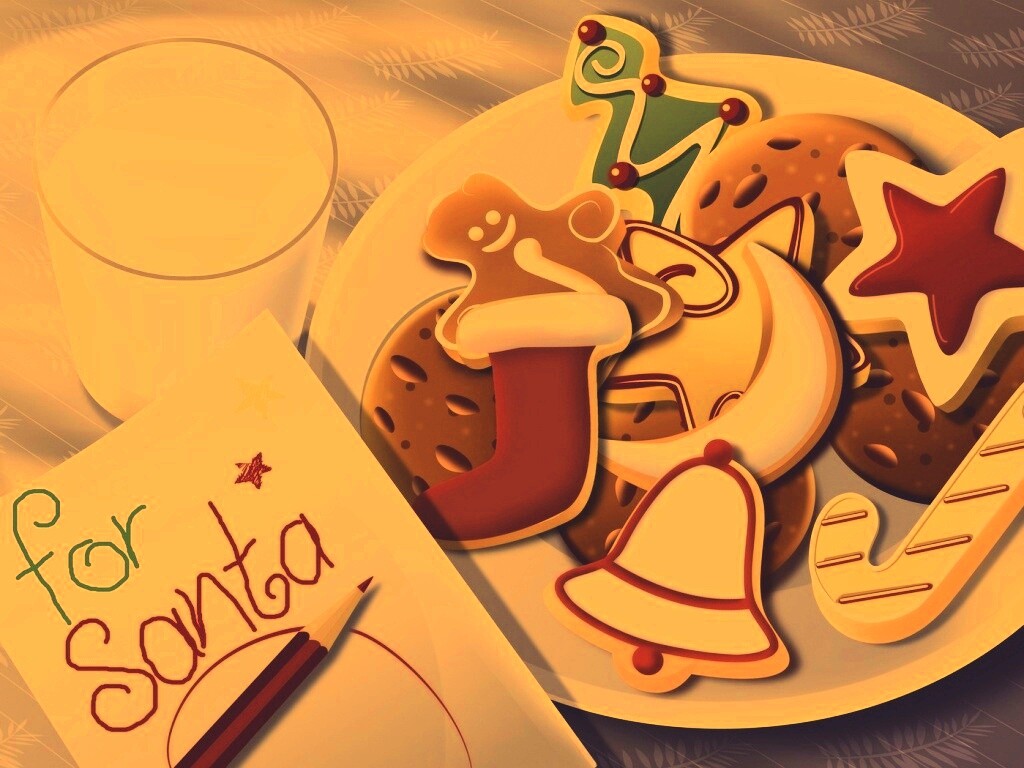 Сладости для санты обои