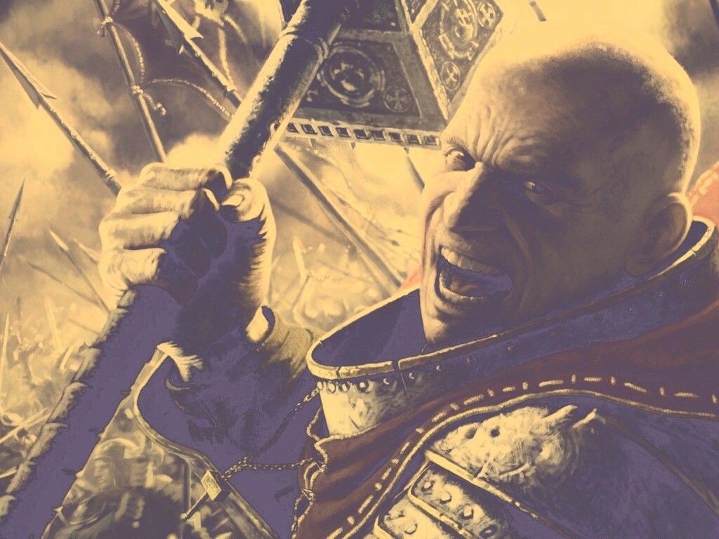 Воин с боевым молотом обои