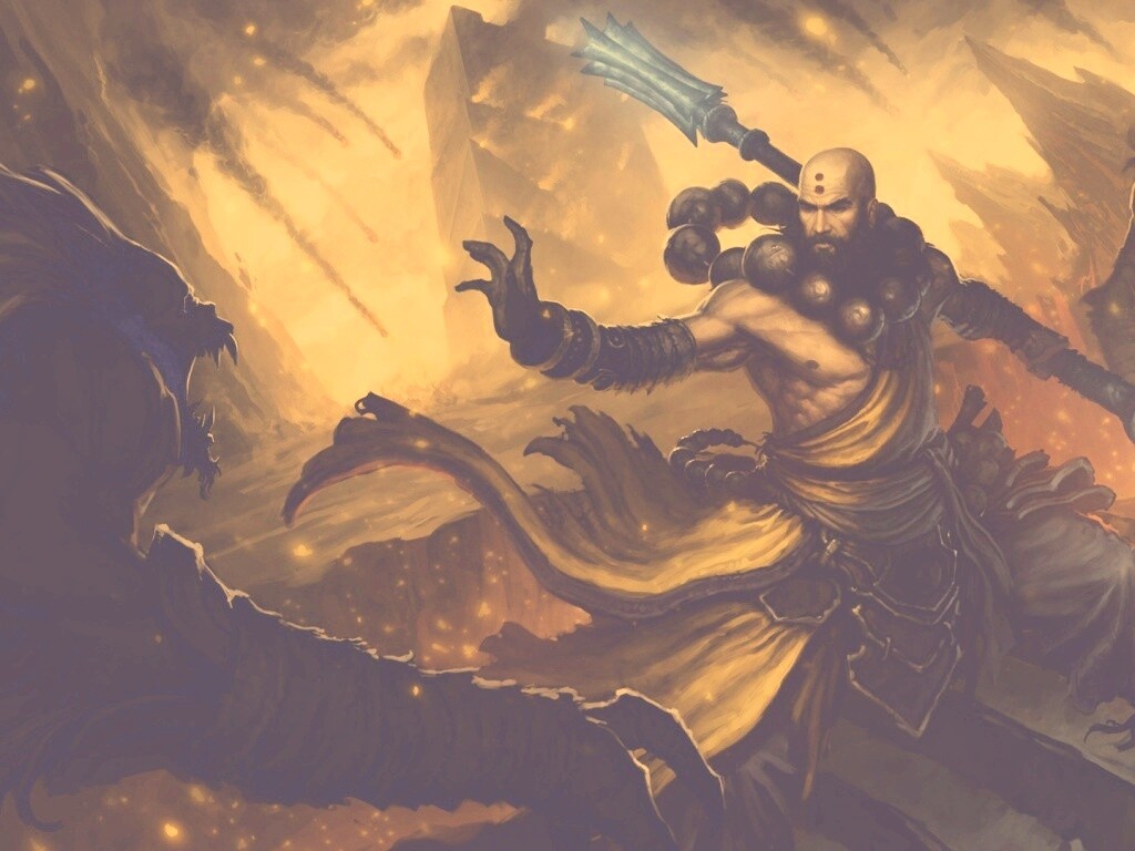 Монах из Diablo 3 обои