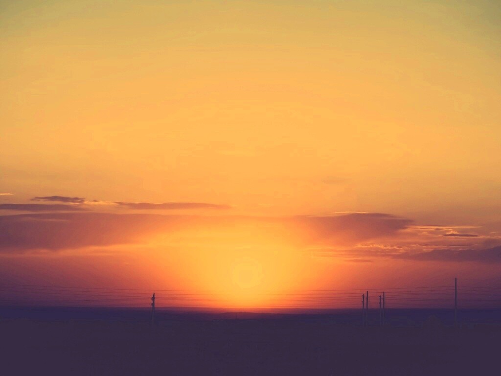 Сказочный закат обои