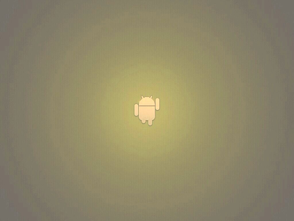 Логотип Android на зеленом фоне обои