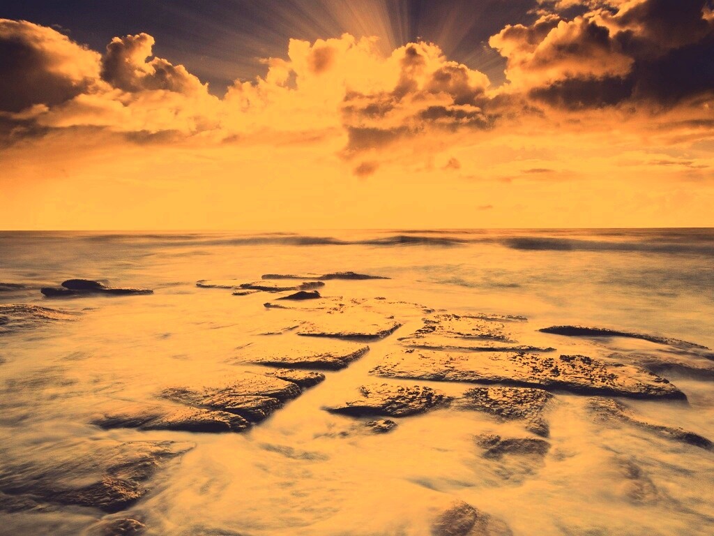 Море в HDR обои