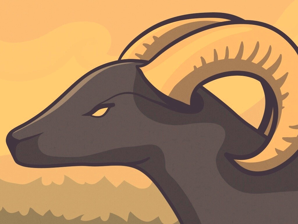 Векторный баран обои