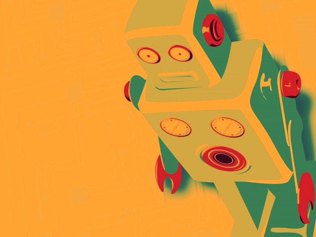 Векторный робот обои