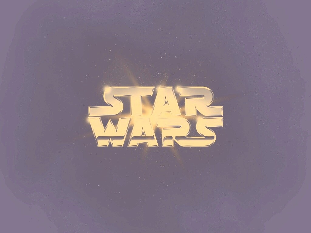 Серебряный логотип звездных войн обои