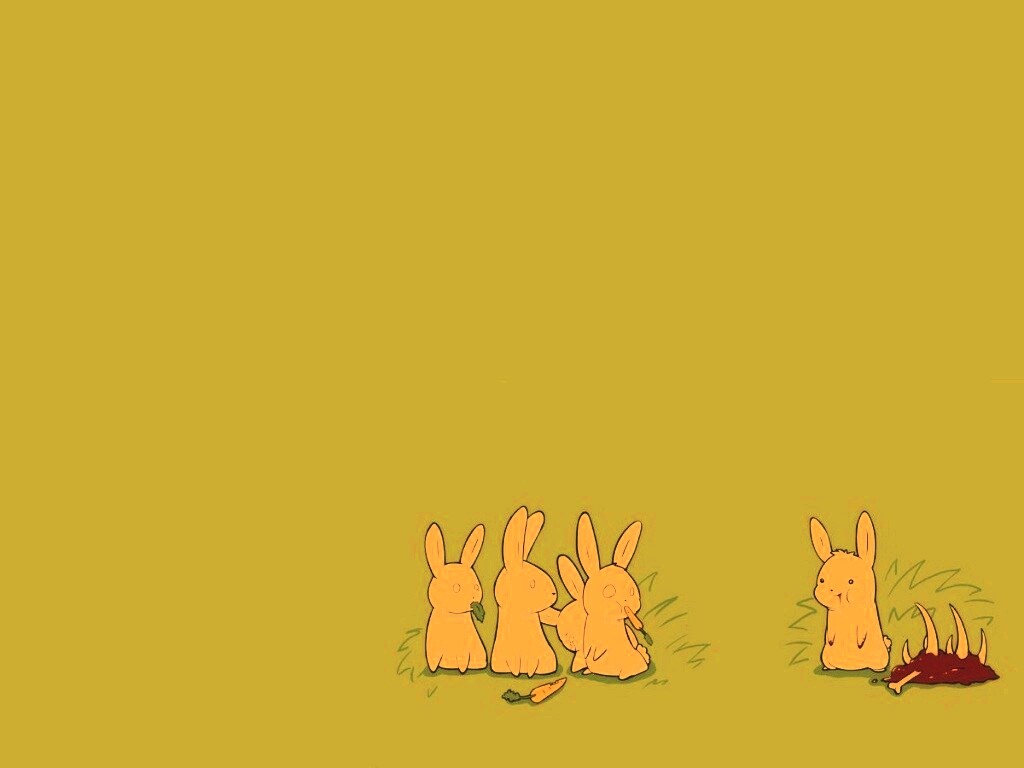 Заяц-каннибал обои