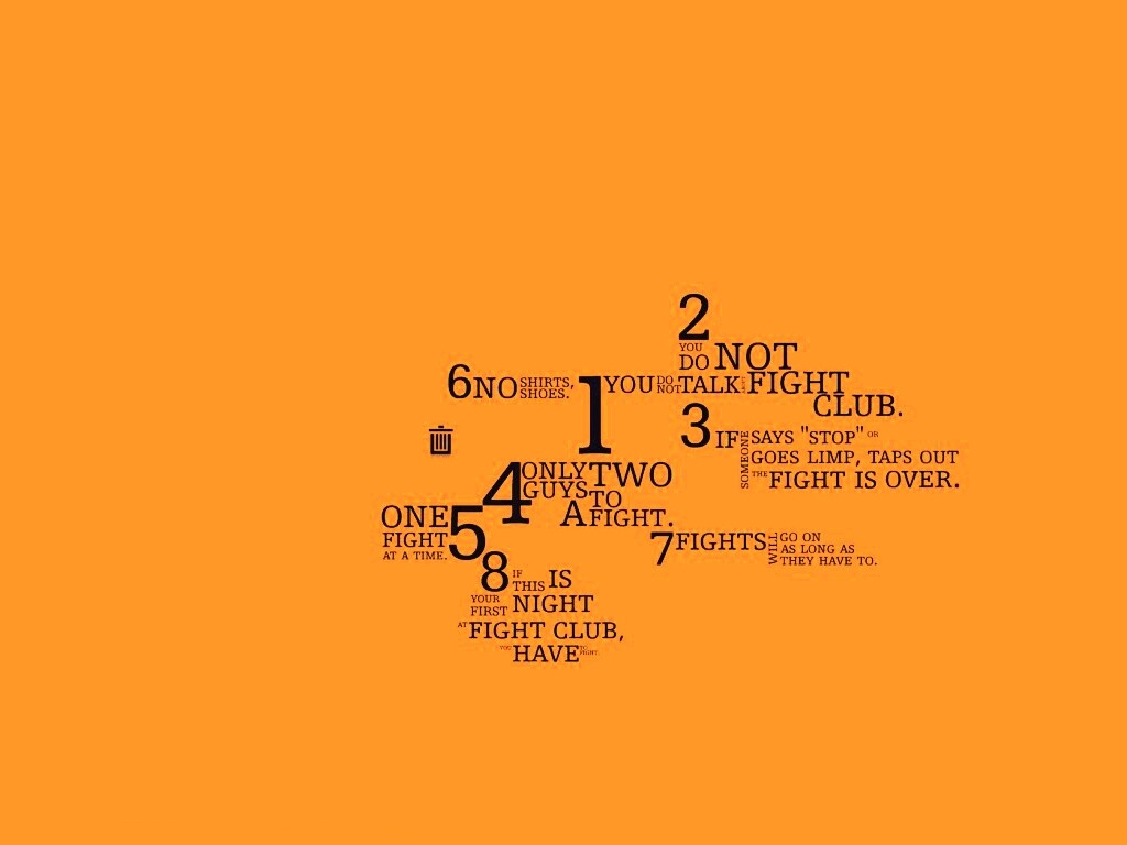 Правила бойцовского клуба обои