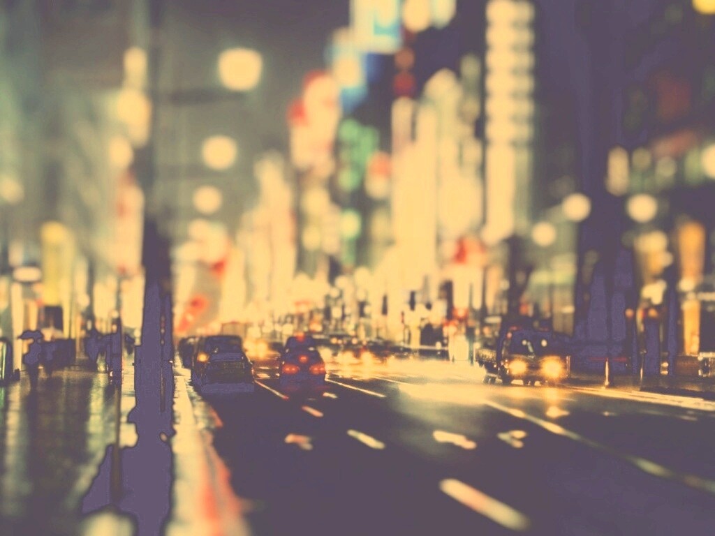 Игрушечный город огней обои