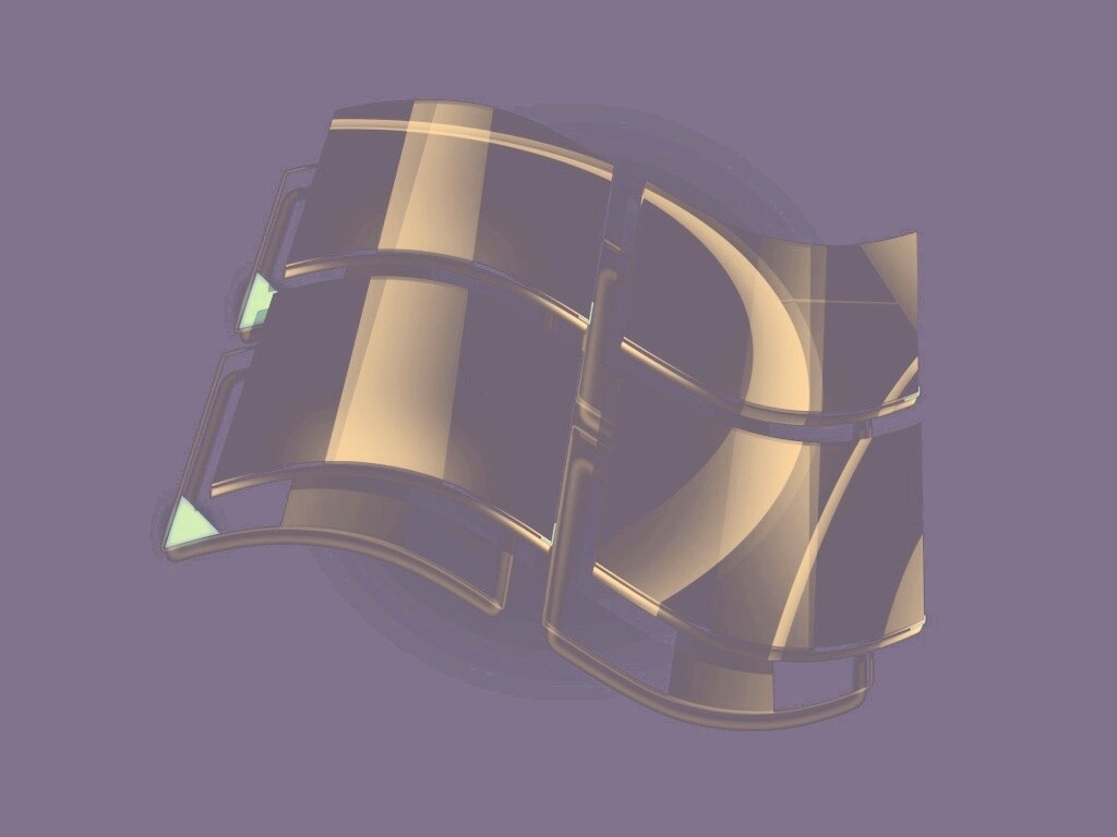 Стеклянный логотип Windows обои