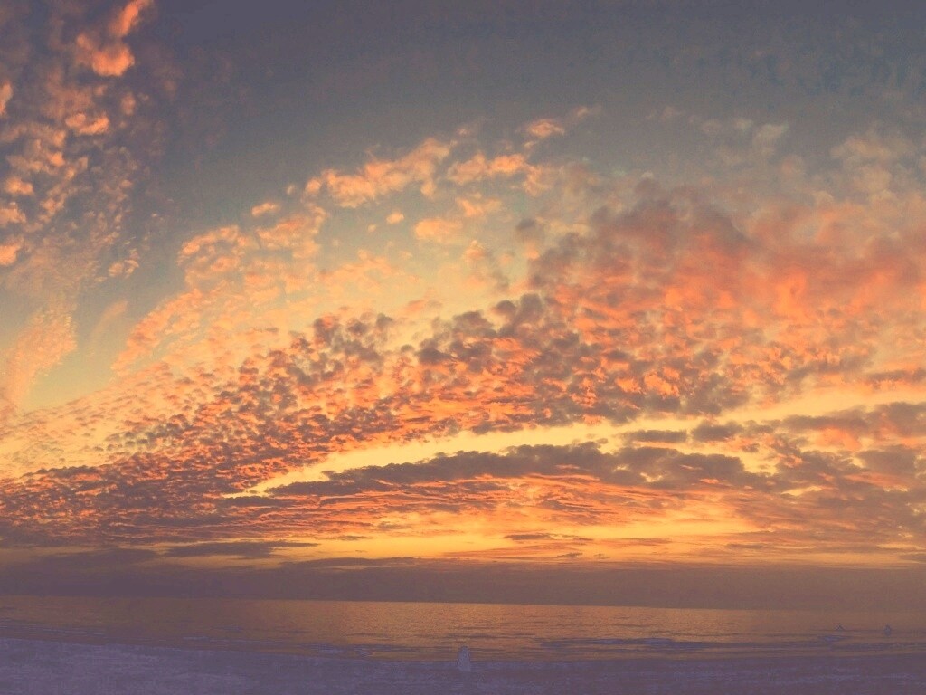 Изумитеьное закатное небо обои