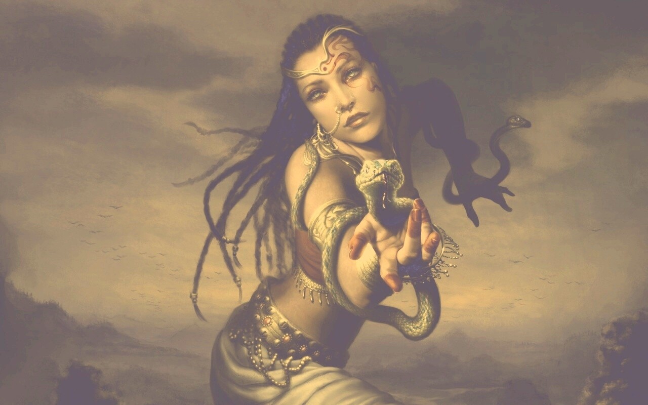 Приручательница змей обои